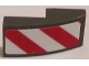 Part No: 11477pb015L  Name: Slope, Curved 2 x 1 x 2/3 with Red and White Danger Stripes (Red and White Corners) Pattern Model Left Side (Sticker) - Sets 60081 / 60083 / 60107