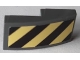 Part No: 11477pb092b  Name: Slope, Curved 2 x 1 x 2/3 with Black and Bright Light Yellow Danger Stripes Pattern Side B (Sticker) - Sets 60214 / 60215