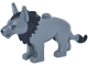 Part No: 117826pb01  Name: Anooba, Star Wars with Molded Black Mane and Tail Tip and Printed Nose and White Eyes and Fangs Pattern (Keibu)