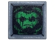 Part No: 15210pb176  Name: Road Sign 2 x 2 Square with Open O Clip with Monitor with Green Head with Black Glasses (Arnim Zola) Pattern (Sticker) - Set 76269