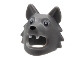 Lot ID: 350548126  Part No: 1702pb01  Name: Minifigure, Headgear Head Cover, Costume Wolf / Dog with Black Eyes and Nose and White Teeth Pattern