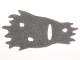 Part No: 22656  Name: Minifigure Cape Cloth, Tattered with Holes, Fur Effect