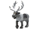 Lego part: Reindeer, Frozen with Molded Light Bluish Gray Flexible Rubber Antlers, Tail and Fur Around Neck and Printed White and Dark Tan Eyes with Black Angled Eyebrows, Upper Eyelids Pattern (Sven)