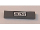 Part No: 2431pb0077  Name: Tile 1 x 4 with 'JM 7642' Pattern (Sticker) - Set 7642