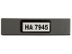 Part No: 2431pb0138 Name: Tile 1 x 4 with Black 'HA 7945' on White Background Pattern (Sticker) - Set 7945 Part No: 2431pb0138 Name: Tile 1 x 4 with Black 'HA 7945' on White Background Pattern (Sticker) - Set 7945