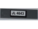 Part No: 2431pb0229  Name: Tile 1 x 4 with 'JL 4643' Pattern (Sticker) - Set 4643