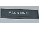 Part No: 2431pb0244  Name: Tile 1 x 4 with 'MAX SCHNELL' Pattern (Sticker) - Set 9485