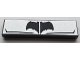 Part No: 2431pb0538 Name: Tile 1 x 4 with Black Bat Symbol and Angled Lines on Silver Background Pattern (BrickHeadz Tactical Batman Chest) Part No: 2431pb0538 Name: Tile 1 x 4 with Black Bat Symbol and Angled Lines on Silver Background Pattern (BrickHeadz Tactical Batman Chest)
