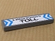 Part No: 2431pb110  Name: Tile 1 x 4 with 'HIGHWAY TOLL' and Blue Chevrons Pattern (Sticker) - Set 8147