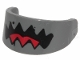Part No: 2447pb03  Name: Minifigure, Visor Standard with Black Jaws and Red Tongue Pattern