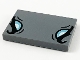 Part No: 26603pb086  Name: Tile 2 x 3 with Metallic Light Blue Rhinoceros Eyes Pattern