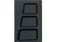 Part No: 26603pb360a  Name: Tile 2 x 3 with Black Trapezoids with Rounded Corners Pattern Side A (Sticker) - Set 75217