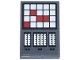 Part No: 26603pb552  Name: Tile 2 x 3 with Control Panel, Red and White Lights and Buttons Grid, Silver Level Gauges Pattern (Sticker) - Set 75419