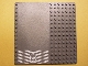 Part No: 30225pb05  Name: Baseplate, Road 16 x 16 with White Danger Chevrons and Fire Logo Pattern (Sticker) - Set 7240