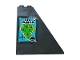 Part No: 30249pb07  Name: Slope 55 6 x 1 x 5 without Bottom Stud Holders with Map, 'ISLA NUBLAR', Jurassic Park Logo and Compass Pattern (Sticker) - Set 75932