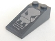 Part No: 30363pb015  Name: Slope 18 4 x 2 with Silver Robot Head Pattern (Sticker) - Set 7704