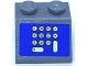 Part No: 3039pb031  Name: Slope 45 2 x 2 with Cash Register, White Number Pad on Blue Background Pattern (Sticker) - Sets 3825 / 3833