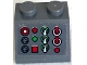 Part No: 3039pb158  Name: Slope 45 2 x 2 with Control Panel with Red, White and Green Buttons, Levers and Lights Pattern (Sticker) - Set 75872