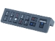 Part No: 30413pb108  Name: Panel 1 x 4 x 1 with Control Panel, Black Rectangles with Red, White and Blue Buttons and Lights Pattern (Sticker) - Set 75419