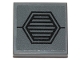 Lot ID: 237899824  Part No: 3068pb1268  Name: Tile 2 x 2 with SW AT-ST Hexagon Vents on Dark Bluish Gray Background Pattern (Sticker) - Set 75254
