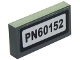 Lot ID: 287408677  Part No: 3069pb0540  Name: Tile 1 x 2 with 'PN60152' Pattern (Sticker) - Set 60152