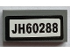 Part No: 3069pb1131  Name: Tile 1 x 2 with 'JH60288' Pattern (Sticker) - Set 60288