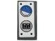 Part No: 3069pb1284  Name: Tile 1 x 2 with Aircraft Controls, Horizon Indicator, '30 W' Compass and Rivets on White Background Pattern (Sticker) - Set 8863