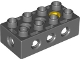 Part No: 31184c01  Name: Duplo, Toolo Brick 2 x 4 with Holes on Sides and Top and 1 Screw in Top