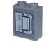 Part No: 3245cpb265R  Name: Brick 1 x 2 x 2 with Inside Stud Holder with Light Bluish Gray and Black Mechanical Panels and Air Vents Pattern Model Right Side (Sticker) - Set 75357