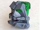 Part No: 32553c01  Name: Bionicle Head Connector Block 3 x 4 x 1 2/3 with Trans-Green Eye / Brain Stalk (32553 / 32554)