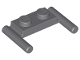 Part No: 3839b  Name: Plate, Modified 1 x 2 with Bar Handles - Flat Ends, Low Attachment
