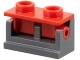 Part No: 3937c11 Name: Hinge Brick 1 x 2 with Red Top Plate (3937 / 3938) Part No: 3937c11 Name: Hinge Brick 1 x 2 with Red Top Plate (3937 / 3938)