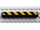 Part No: 40490pb003R  Name: Technic, Liftarm Thick 1 x 9 with Black and Yellow Danger Stripes Pattern Model Right (Sticker) - Set 8285