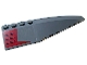 Part No: 42060pb12  Name: Wedge 12 x 3 Right with SW AT-TE Dark Red Ladder Pattern (Sticker) - Set 7675