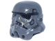 Part No: 42861pb06  Name: Minifigure, Headgear Helmet SW Stormtrooper with Molded Black Forehead, Eyes, Nose, Chin, and Panels on Back and Printed Black Marks and Gold Cracks Pattern (Night Trooper)