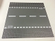 Part No: 44336px4  Name: Baseplate, Road 32 x 32 6-Stud Straight with White Dashed Lines and Storm Drain Pattern