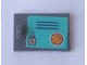 Part No: 4533pb024  Name: Container, Cupboard 2 x 3 x 2 Door with Lock, Backetball and Locker Vents on Medium Azure Background Pattern (Sticker) - Set 41312