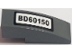 Part No: 50950pb119  Name: Slope, Curved 3 x 1 with 'BD60150' Pattern (Sticker) - Set 60150