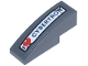 Part No: 50950pb174L  Name: Slope, Curved 3 x 1 with Red and Dark Blue 'I Heart CYBERTRON' on White Bumper Sticker Pattern (Sticker) - Set 10338