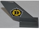 Part No: 6239pb036  Name: Tail Shuttle with Dino Logo Pattern on Both Sides (Stickers) - Sets 5886 / 5888