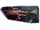Part No: 64683pb082  Name: Technic, Panel Fairing # 3 Small Smooth Long, Side A with Dark Red Flames with Orange and White Outline Pattern (Sticker) - Set 42090