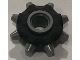 Part No: 64829pb01  Name: Minifigure Gear Wheel RIP-Tire with Black Pattern