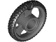 Lego part: Wheel 21 x 4 with Pin Hole and 3 Spokes with Molded Black Hard Rubber Tire Pattern