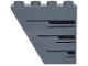 Lego part: Slope, Inverted 60 4 x 1 x 3 with Black Angled Stripes Pattern Side B (Sticker) - Set 76269