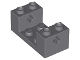 Part No: 67446  Name: Technic, Brick 2 x 4 x 1 1/3 with 2 x 2 Cutout and Axle Holes