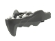 Part No: 76923pb01  Name: Dragon Head (Ninjago) Jaw with Large Spike and 2 Bar Handles on Back with White Teeth Pattern
