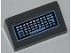 Part No: 85984pb016  Name: Slope 30 1 x 2 x 2/3 with Computer Keyboard Pattern (Sticker) - Set 6873