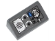 Part No: 85984pb065  Name: Slope 30 1 x 2 x 2/3 with Speaker, 2 Gauges, Blue Switch and Radio Pattern (Sticker) - Set 60047