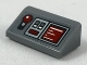 Part No: 85984pb168  Name: Slope 30 1 x 2 x 2/3 with Light Bluish Gray Control Panel, Dark Red Joystick, Buttons and Readout Pattern (Sticker) - Set 75175