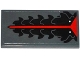 Part No: 87079pb0188  Name: Tile 2 x 4 with Red and Black MechDragon Tongue Pattern (Sticker) - Set 70725